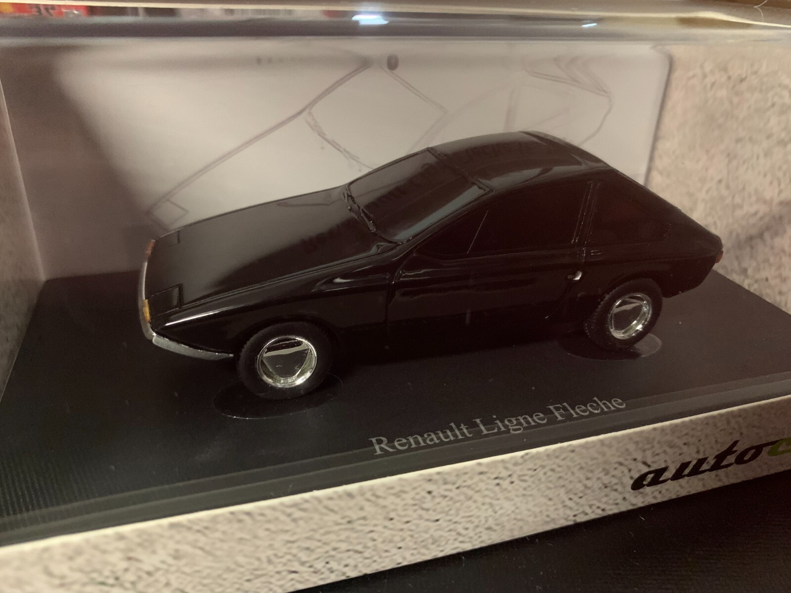 Miniature Renault Ligne Flèche noire Autocult 43 ATC06058 à l'échelle 1/43