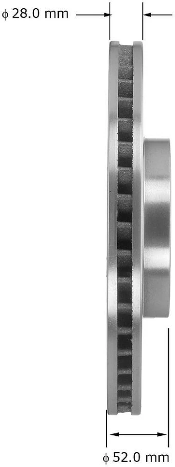 Rotor de freno de disco para Volvo S80 XC70 S60 BENDIX 2007-2014 Foto 3 de 3