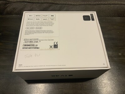 Apple TV (5th Generation) 4K HD Media Streamer (MP7P2LL/A) - Black