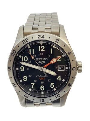 SEIKO 4R34-00C0 5 Sports Automatic Men's Watch Black Dial