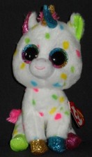 TY BEANIE BOOS - HARMONIE the 6" UNICORN - MINT with MINT TAGS FOIL VERSION 