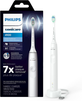 Rechargeable Electric Toothbrush, with Pressure Sensor 14-Day Battery Life