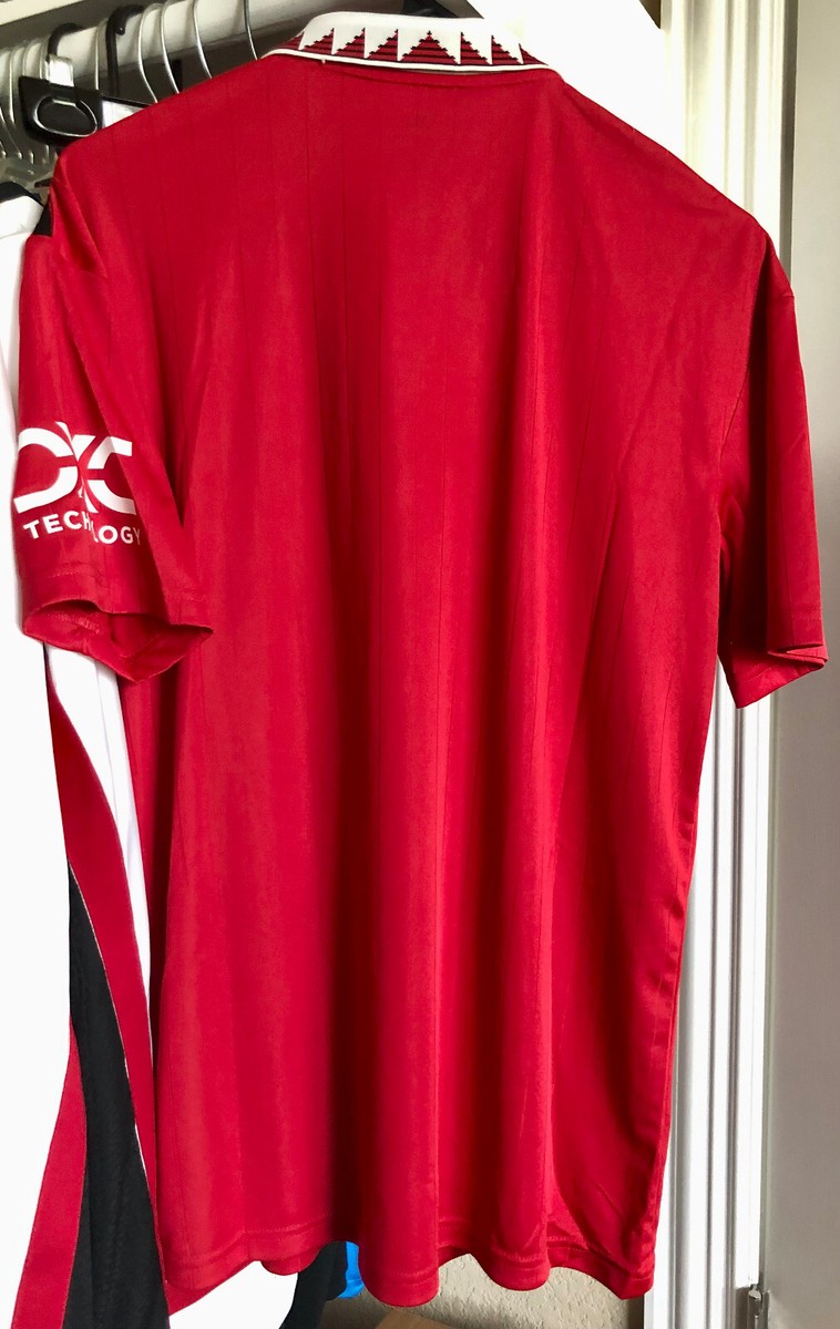 Adidas Mens Manchester United 22/23 Home Jersey Soccer Red H64049