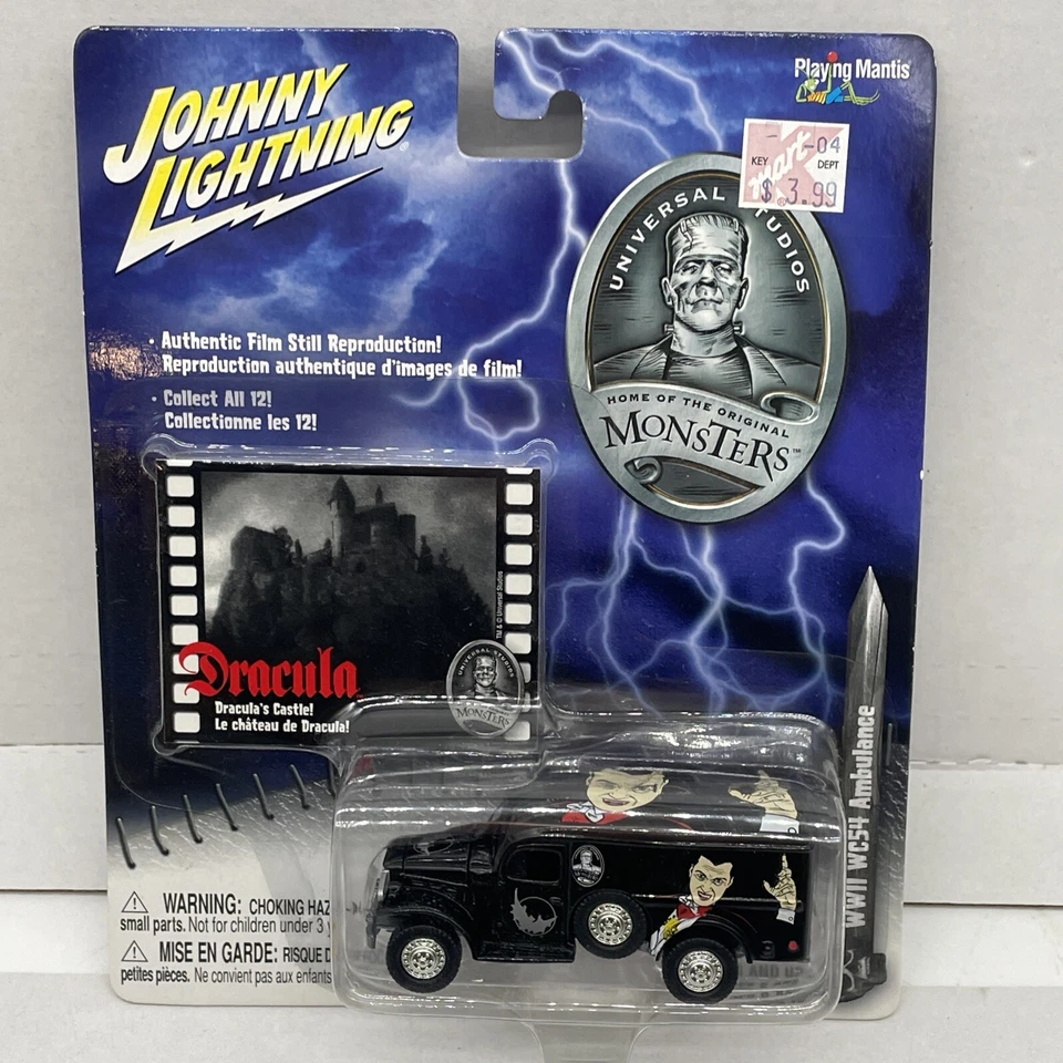 Johnny Lightning Universal Studios Monstruos Drácula WC54 Ambulancia Segunda Guerra Mundial Nuevo Foto 2 de 4