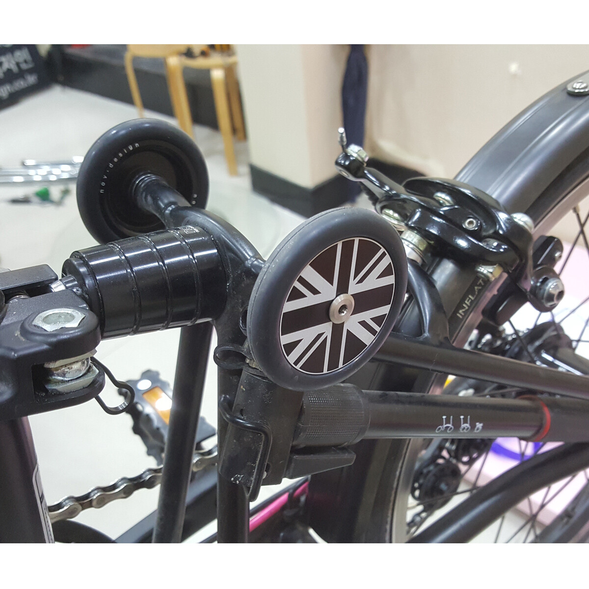 nov Roue CABRIOLET / poids léger roue facile pour Brompton (des deux