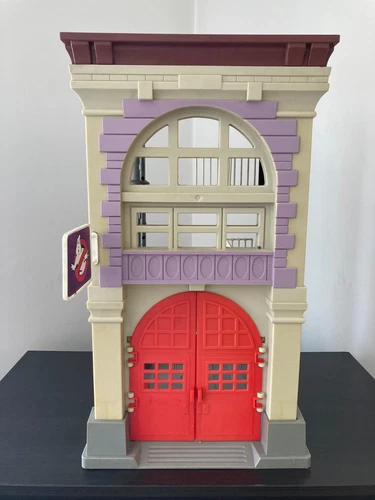 Original Vintage Kenner 1987 Ghostbusters Firehouse with Sign, Trap, Ecto Unit