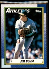 Jim Corsi 1990-91 Topps #623 Oakland Athletics