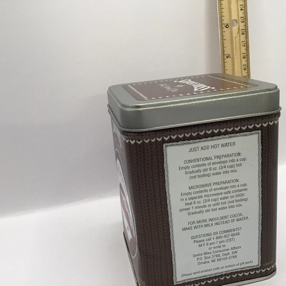 Swiss Miss Hot Cocoa Empty Tin - Image 4 of 4