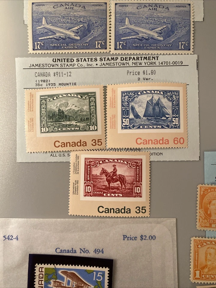 Canada Scott Cat Lot, 1956-94 ~ 69 Stamps ~ Mostly MNH ~ $279.50 Value! - Image 4 of 4
