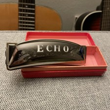 Vintage ECHO XXXXX Harmonica M. Hohner 1937 Original Box Germany Key C MINT 