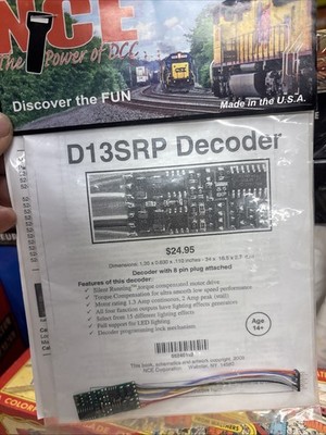 NCE D13SRP Decoder  BRAND NEW IN THE ORIGINAL PACKAGE TAKE A LOOK