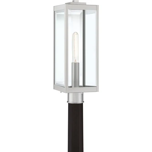 Quoizel WVR9007 Westover 21" Tall Outdoor Single Head Post Light - Stainless - Picture 1 of 12