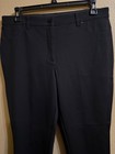 CHICO'S SO SLIMMING CROP DRESS PANTS CHICO'S SZ 2.5 (14) BLACK TAPERED LEG STRET — photo 2