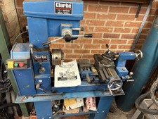 Clarke CL500M Metal Lathe with Mill – Stand + Accessories