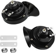 Loud Train Horns Waterproof Durable Air Electric Snail Horn 12v Color Black Loud Train Horns Waterproof Durable Air Electric Snail Horn 12v Color Black
