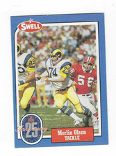1988 SWELL FOOTBALL GREATS MERLIN OLSEN #94