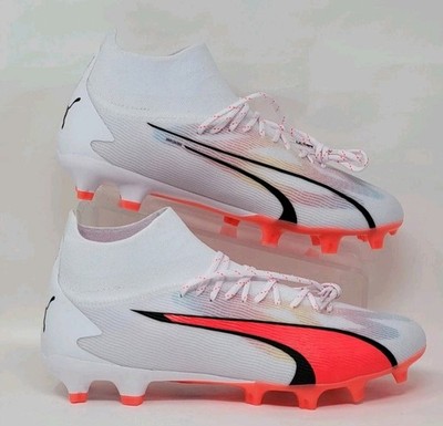 Puma Ultra Pro FG/AG Breakthrough Pack White Fire Orchid Mens Size 8.5 107422-01