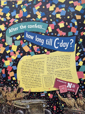 1945 Conoco Motor Oil WWII Plating Confetti Home GI Joe Engine Jeep VTG Print Ad