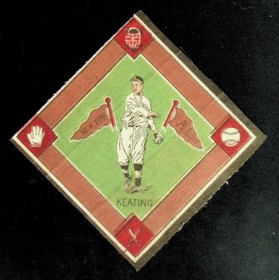 1914 B18 Blankets Ray Keating (Green Background) VG Baseball Card