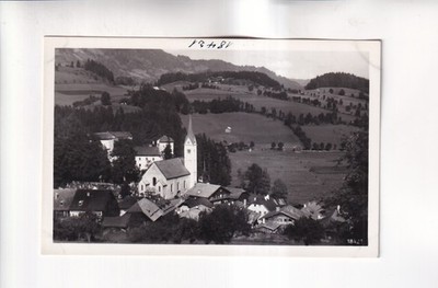 G1111) Ansichtskarte GOLDEGG im PONGAU - Kirche und Häuser RPC FOTOKARTE