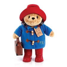 Image of Classic Paddington Bear Plush 36cm with Boots and Suitcase Collectible Toy