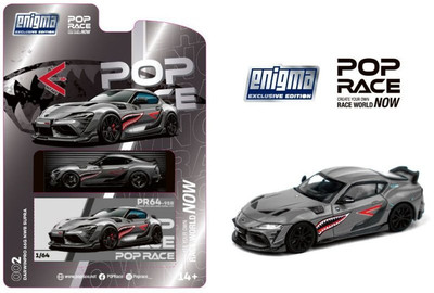 TOYOTA Supra (A90) Darvin Pro 66G NWB  - grey metallic - Pop Race 1:64