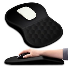 Ergonomic Mouse Pad Wrist Support with Massage Design, Wrist Rest Pain Relief...