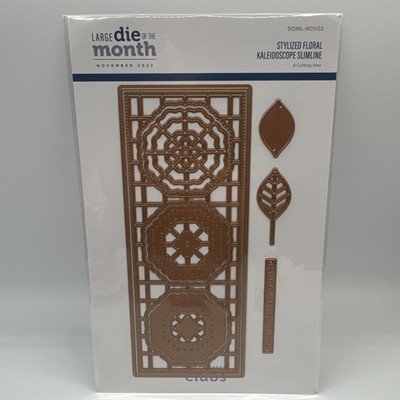 Spellbinders Stylized Floral Kaleidoscope Slimline Large Die Month Nov 2022 NEW
