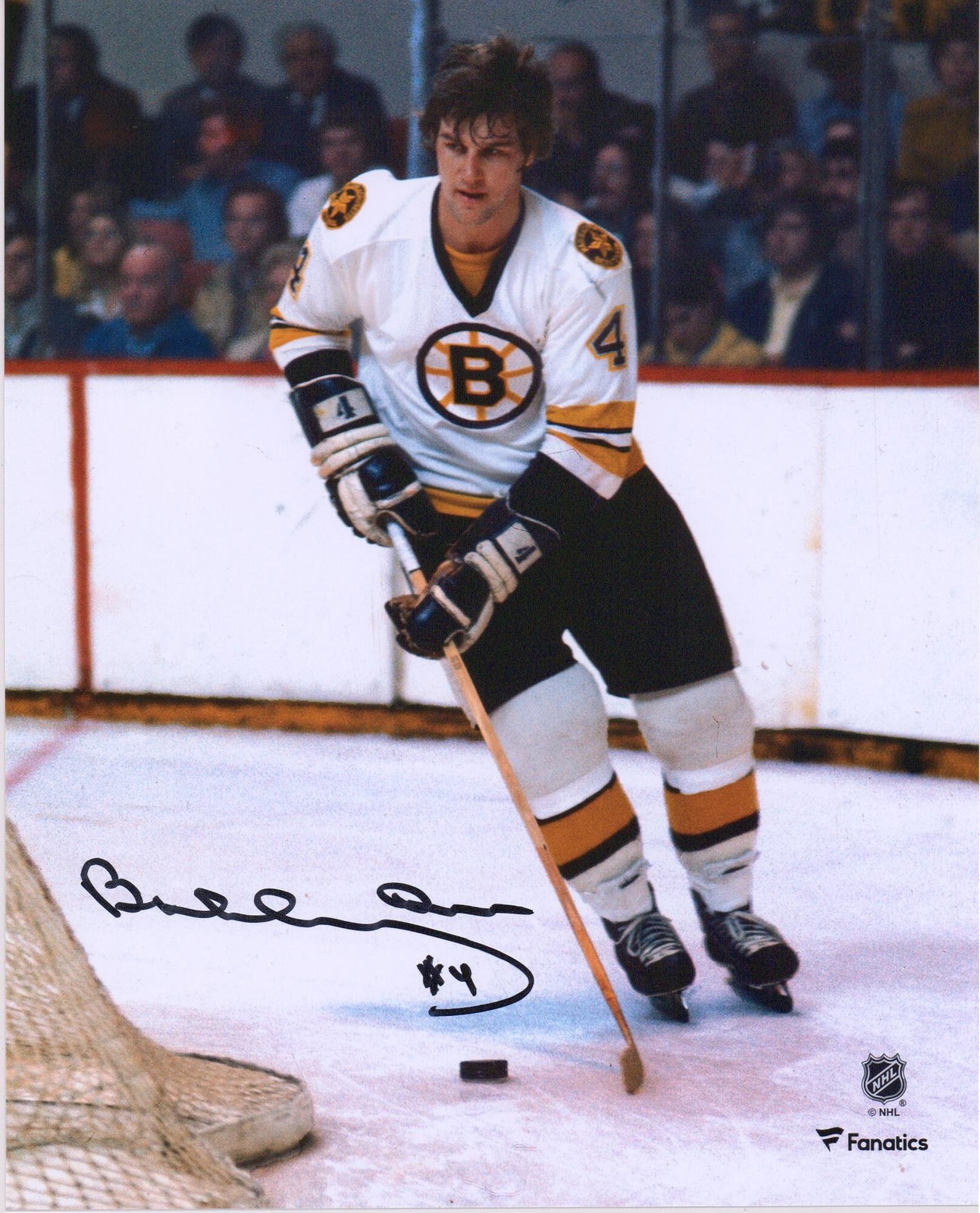 Bobby Orr Autographed Signed Boston Bruins 8" x 10" White Jersey Skating Photograph 