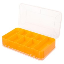 Double-sided Plastic Organizer Box with Compartments for Hardware Beads and S...