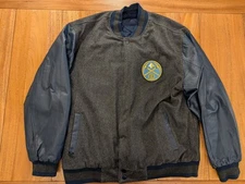 Denver Nuggets Leather Varsity Jacket JH Design Authentic NBA XL Reversible