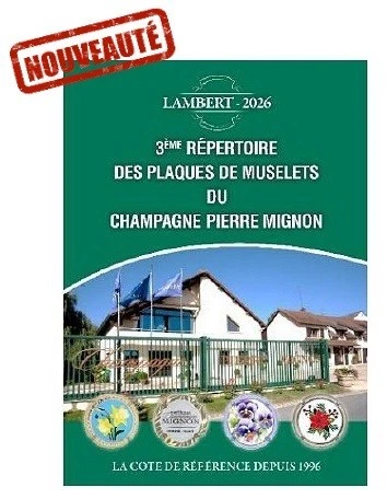 Novelty 3rd Directory of Pierre Mignon Champagne Muselet Plates. LA