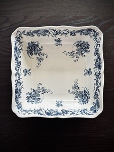 Villeroy & Boch Valeria Kwadratowa miska do serwowania warzyw niebieska kwiatowa Niemcy