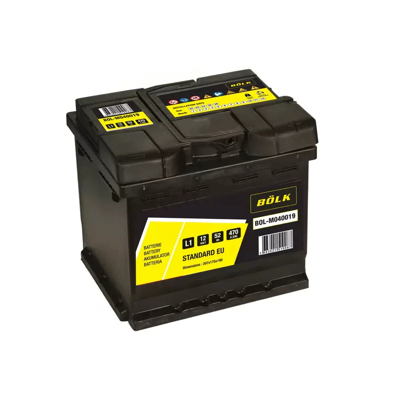 Batterie de voiture BOLK 52Ah/470A PEUGEOT 207 1.4 HDi
