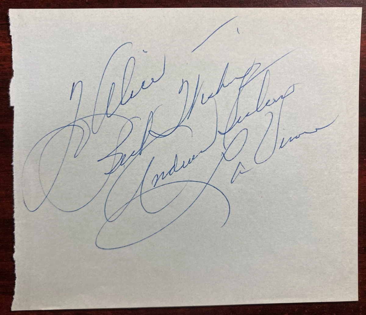 ジャズ ミュージシャン   アメリカシート レア物 Original Autographed Jazz & Big Band Memorabilia for sale | eBay