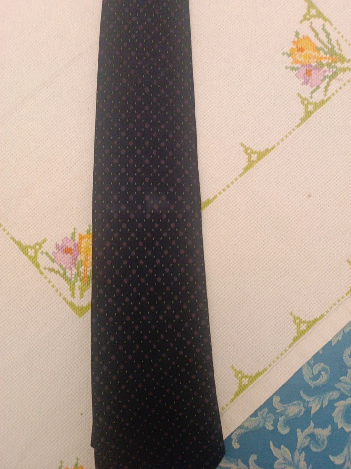 Cravatta   Sanseverino Napoli Originale Vintage Italy 100% seta silk  Rara  R1 - Immagine 4 di 4