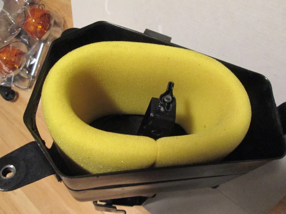 Honda MT250 Elsinore Air Box and Filter 1974 1975 1976 - Image 4 of 4