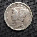 1918  **S**MERCURY   HEAD  SILVER DIME - FREE SHIPPING! C2485