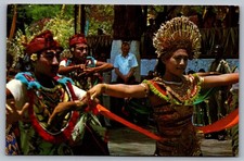 Postcard 1960s Bali Indonesia Dancers Traditional Performance Jakarta Australia