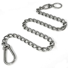 Dog Chain Leash, 304 Stainless Steel Short Lead Metal Heavy Duty Chain DIY Do...