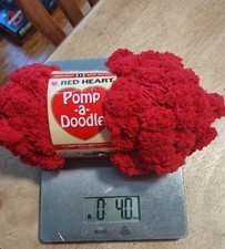 Red Heart Pomp a Doodle Super Bulky Polyester Yarn Red Velvet 54 Yards