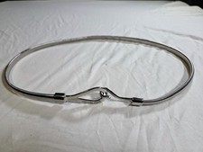 Michael Kors Snake Belt Silver Elastic Stretch Metal Women's