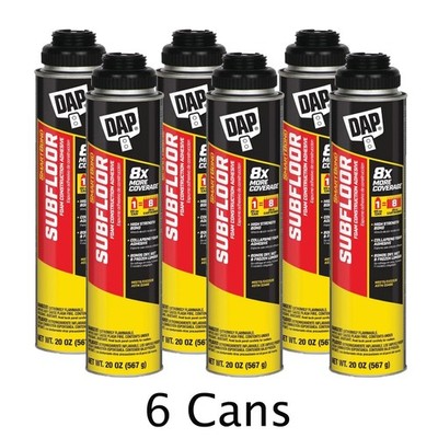 DAP SMARTBOND 20 Oz. Gun Grade Subfloor Adhesive 7079800056 Pack of 6 cans