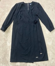 TOMMY HILFIGER Size 18W Little Black Dress Midi Cocktail Party Holiday Solid