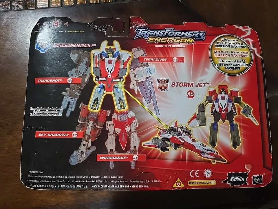 Transformers Energon Storm Jet 🛩 2004 Powerlinx A5 Superion Maximus Combiner - Image 4 of 4