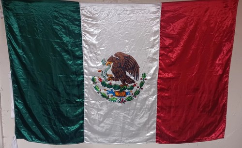 HUGE Mexican Flag 53X80 Mexico Not Your Average Flags Parade Prop Chicano homies