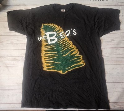 Vintage B-52 s Concert Tour Black T-Shirt XL Interdimensional Tourgasim 1992