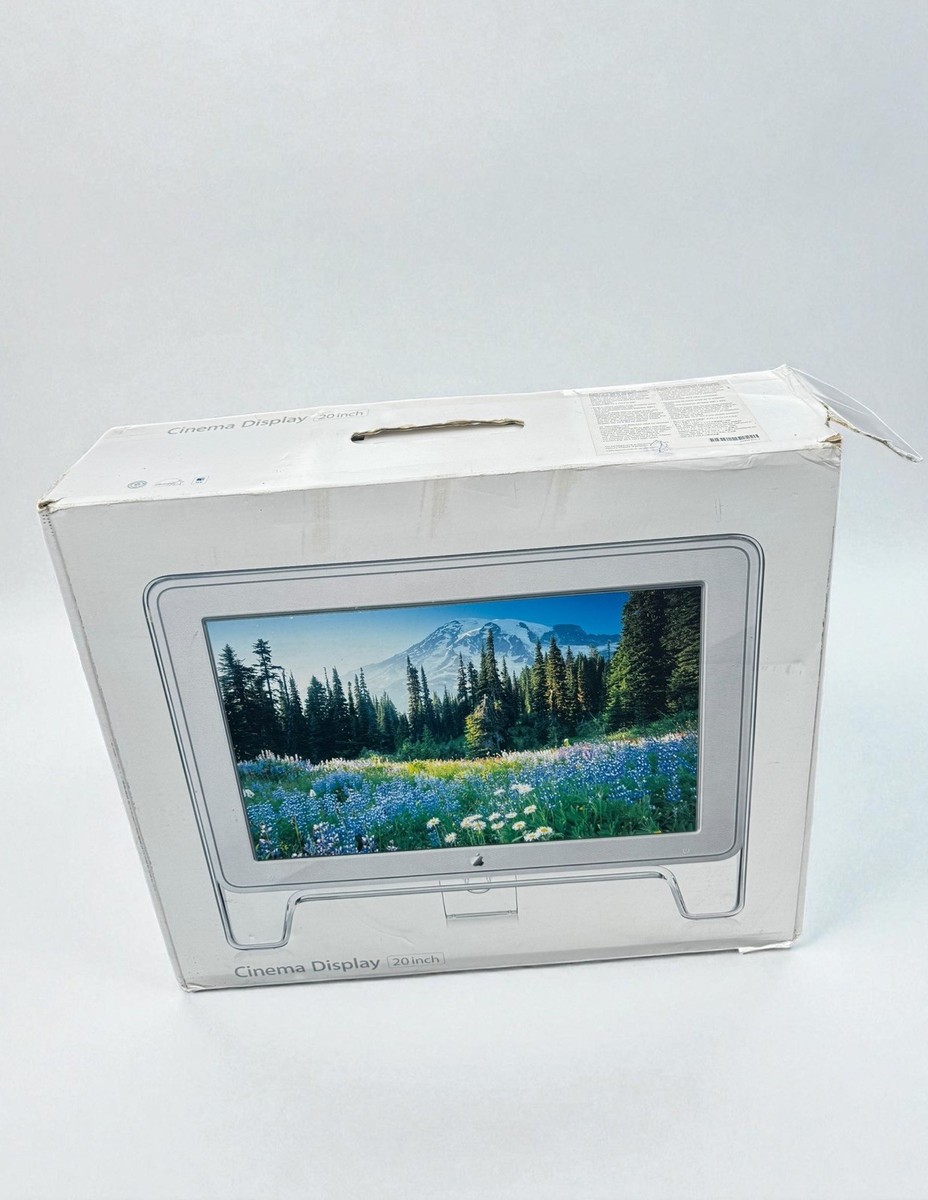 Apple 20in Cinema Display Monitor LCD White/grey Widescreen A1038