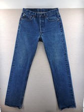 Vtg Levi’s 501 Jeans Mens 33x38 Fits 30x34" Tall 80s USA Made 1501-0117 W30.5"