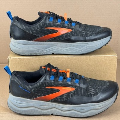 Brooks Caldera 5 Mens Sz 14 Black/Blue/Orange Trail Running Shoes 1103541D041